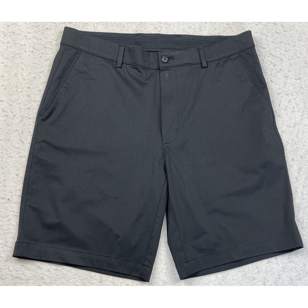 Greg Norman Men’s 34” Black Stretch Moisture Wicking Performance Golf Shorts